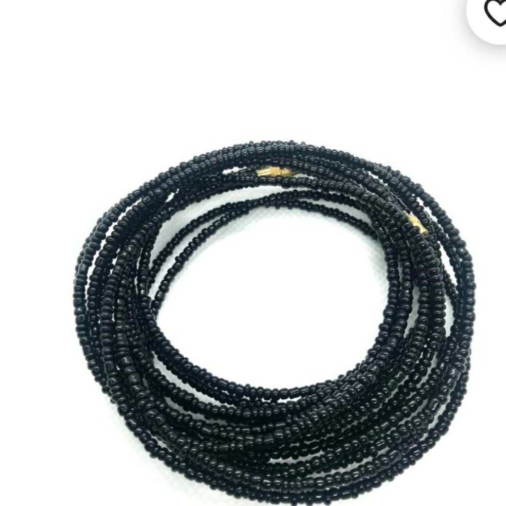 Black Waist Beads - Waist Beads